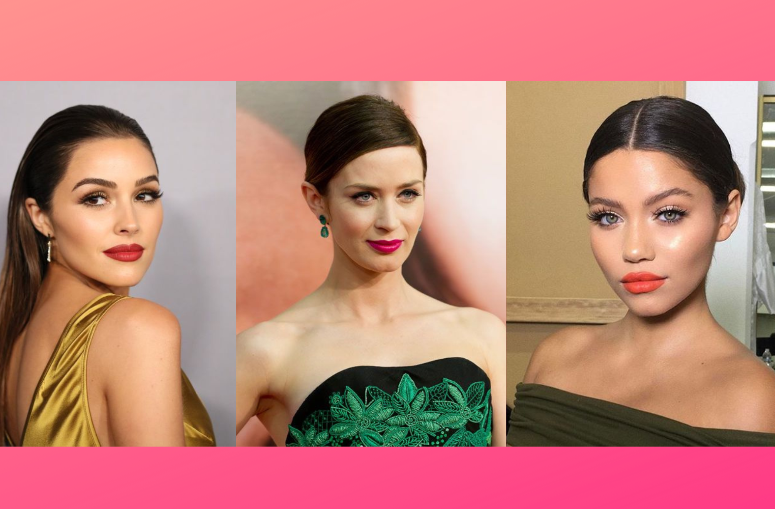 Lipstick for green dress