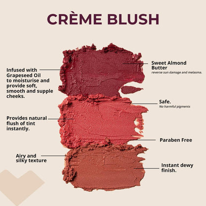 paraben free sulphate free cream blush at best price on lfactor cosmetics